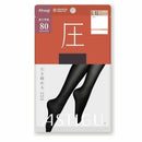 アスティーグ 圧 発熱80デニール チャコール L-LL 1足