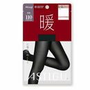 アスティーグ 暖 発熱110デニール ブラック L-LL 1足