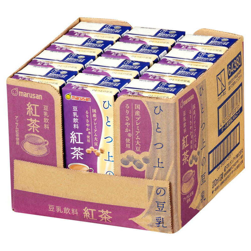 ◆マルサン ひとつ上の豆乳 豆乳飲料 紅茶 200mL