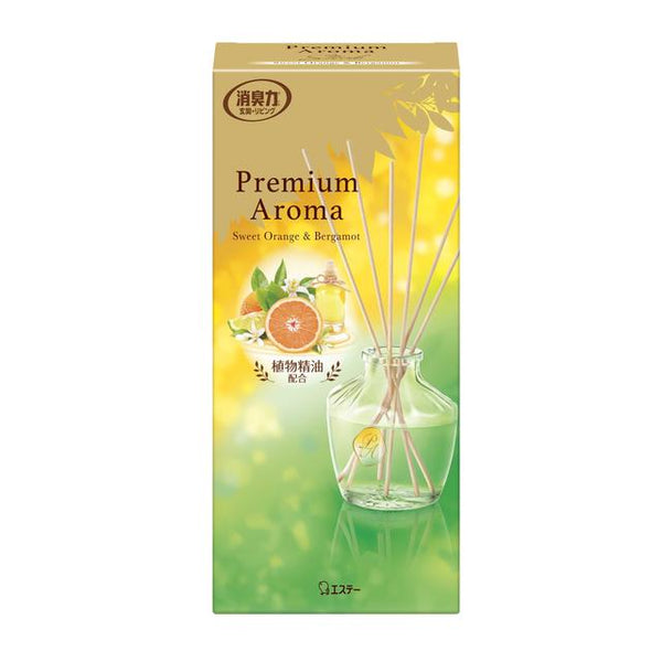 エステー お部屋の消臭力 Premium Aroma Stick 本体 スイートオレンジ＆ベルガモット65ml