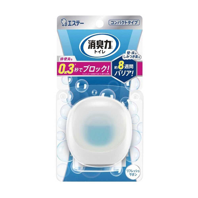 エステー 消臭力 コンパクトトイレ用 本体 リフレッシュサボン 6ml