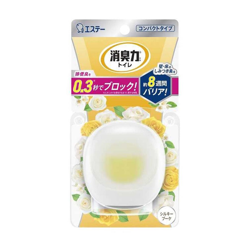 エステー 消臭力 コンパクト トイレ用 本体 シルキーブーケ 6ml