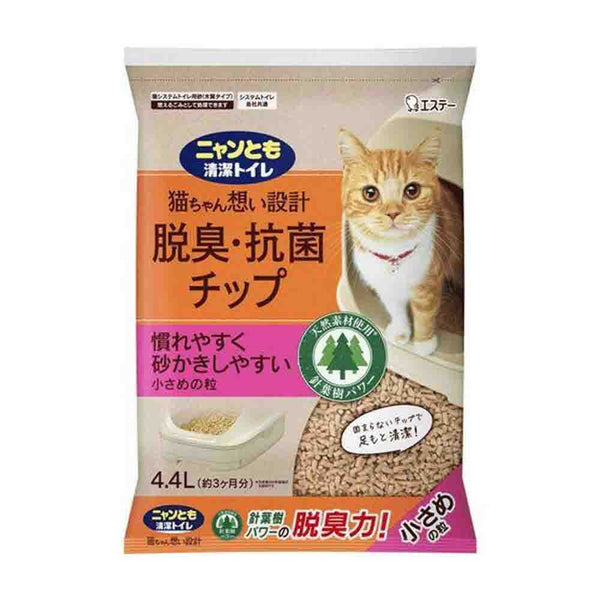 ニャンとも清潔トイレ 脱臭・抗菌チップ 小さめの粒 4.4L