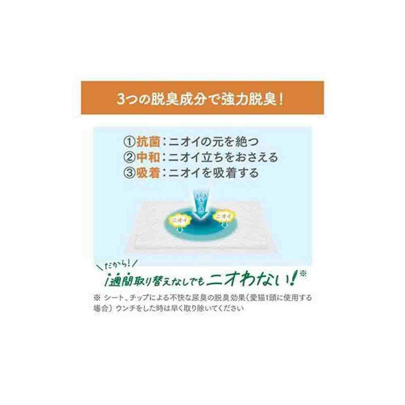 ニャンとも清潔トイレ 脱臭・抗菌シート 複数ねこ用 8枚