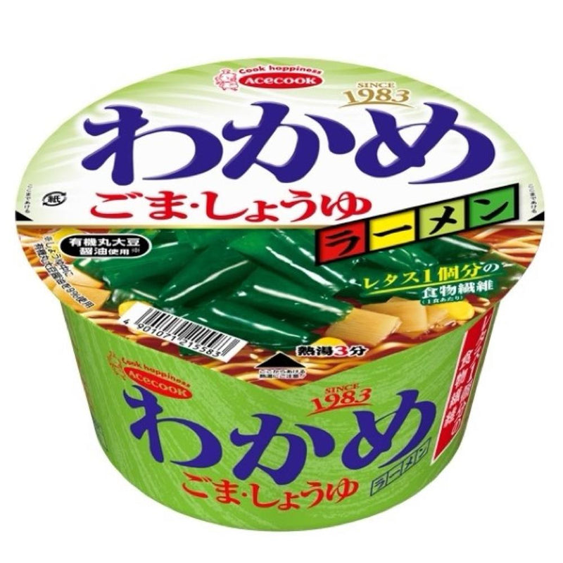 ◆エースコック わかめラーメン ごま・しょうゆ 93g