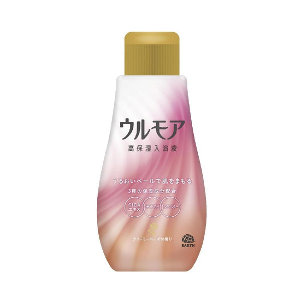 アース製薬 ウルモア 高保湿入浴液 クリーミーローズ 600ml