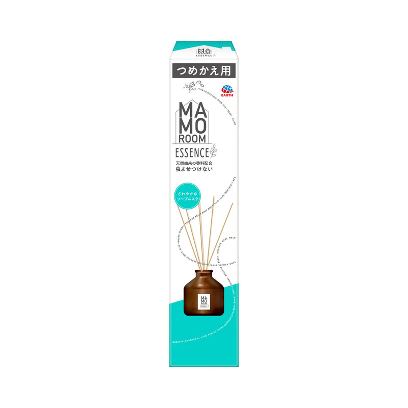 Earth Corporation Mamo Room Essence Stick Refreshing Soap Musk Fragrance Refill