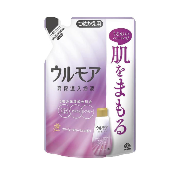 アース製薬 ウルモア 高保湿入浴液 クリーミー フローラル 詰替え 480ml