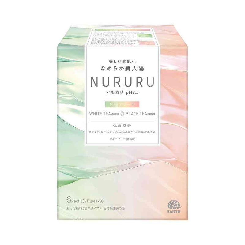 アース製薬 NURURU ヌルル ホワイトティーの香り＆ブラックティーの香り 6包