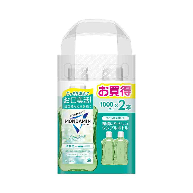 アース製薬 モンダミン クリアミント 1000mL×2本
