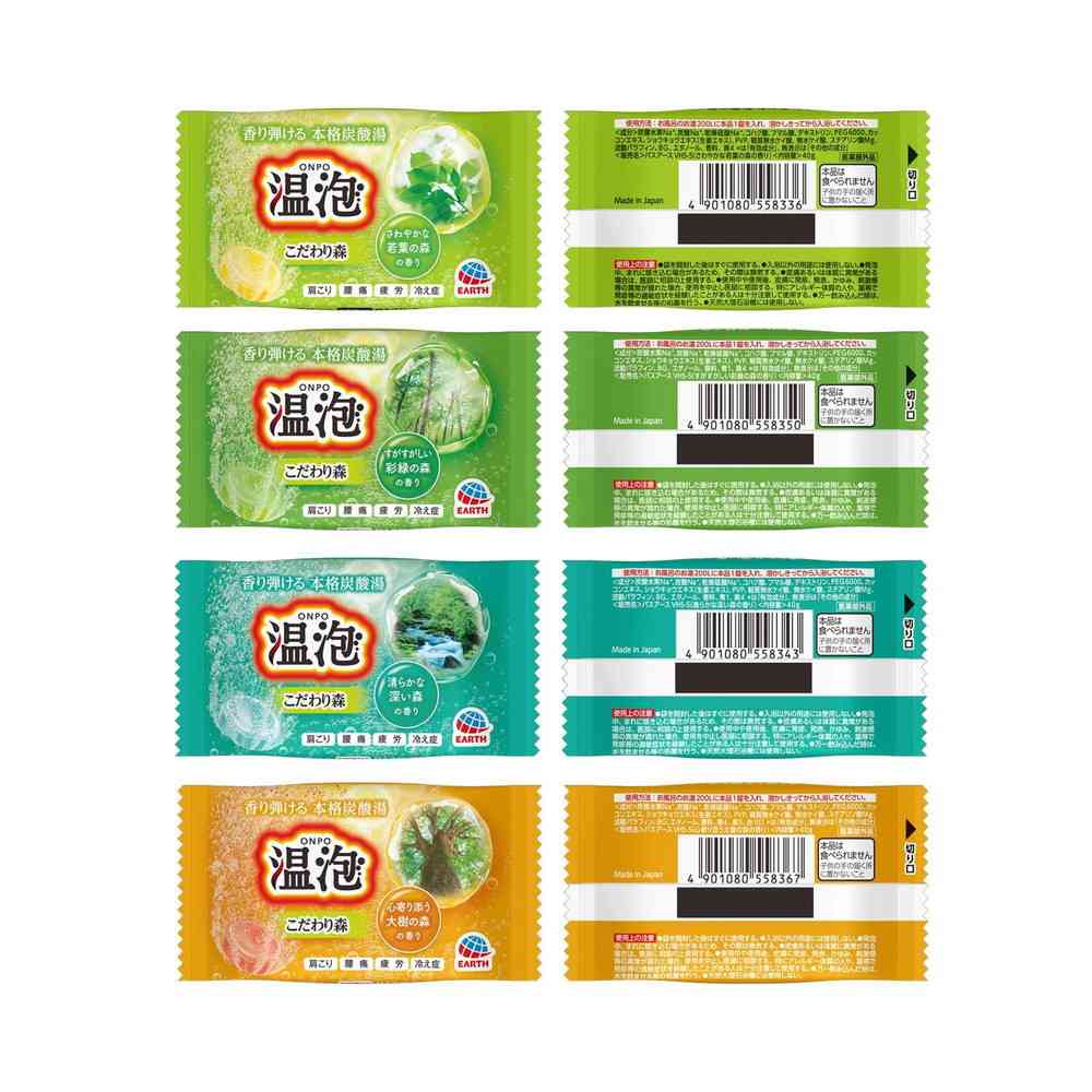 医薬部外品】アース製薬 温泡 ONPO こだわり森 炭酸湯 20錠