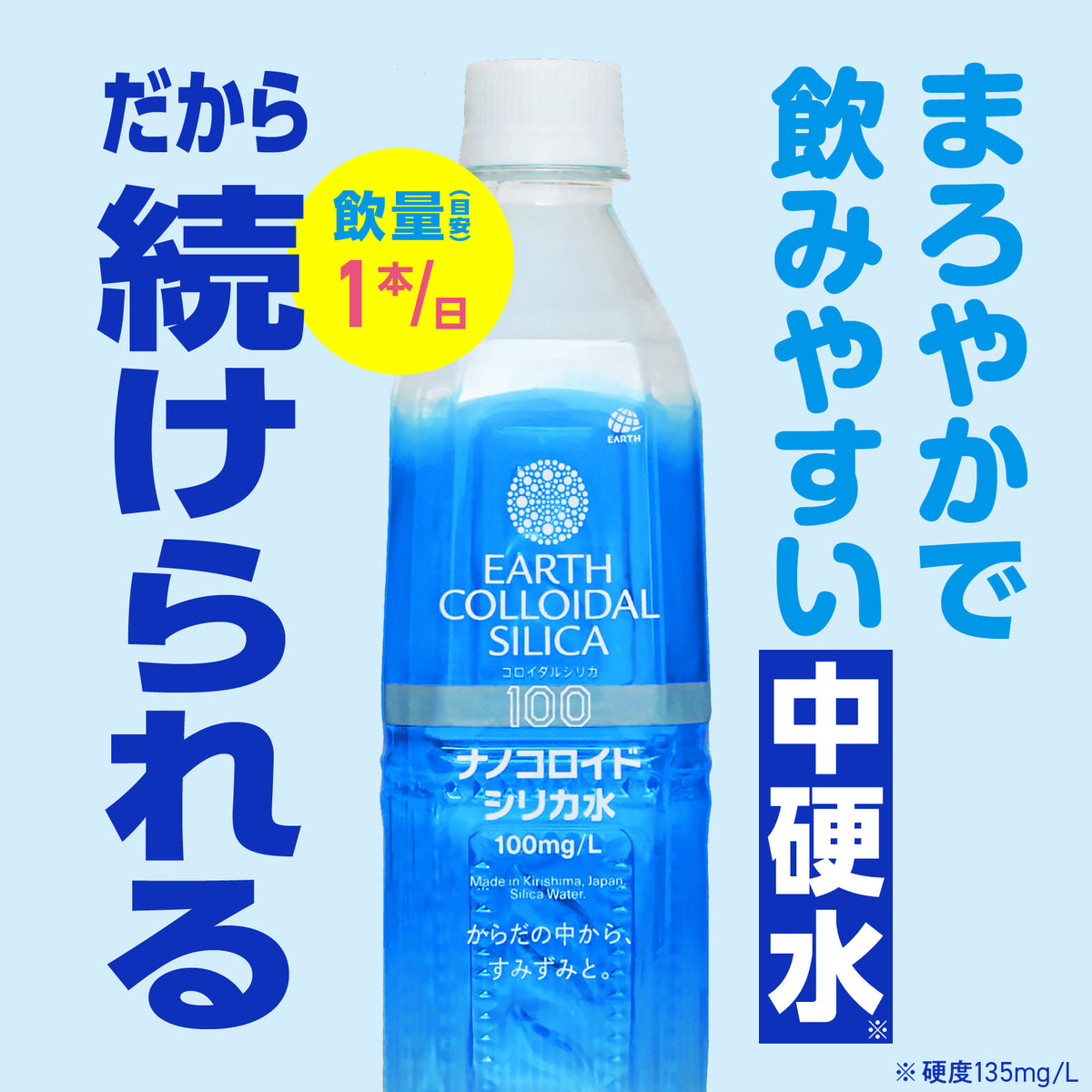 ◆アース ナノコロイドシリカ水 500ml