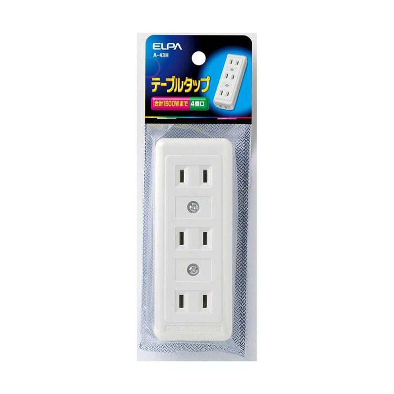 エルパ テーブルタップ 4P A-43H