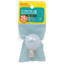 エルパ ELPA ミニクリプトン球 S型 25W ホワイト E17 G-102H（W）
