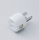 朝日電器 エルパ ELPA 逆接地アダプター 変換プラグ 配線 コンセン