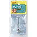 エルパ ELPA スペース球 白熱電球 E12 20W G-74H（C）