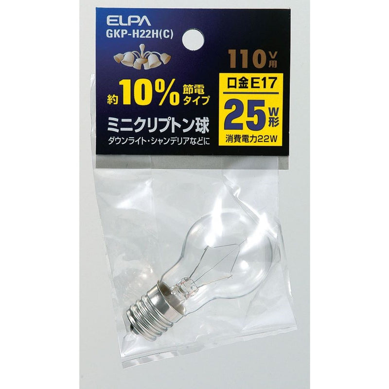 エルパ ELPA スペース球 白熱電球 E17 20W G-75H(C)