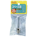 エルパ ELPA スペース球 白熱電球 E17 20W G-75H（C）