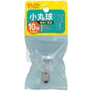 エルパ ELPA 小丸球 10W クリア E12 G-129H