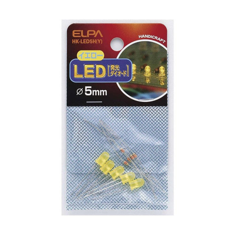 エルパ LED 5mm 黄 HK-LED5H Y