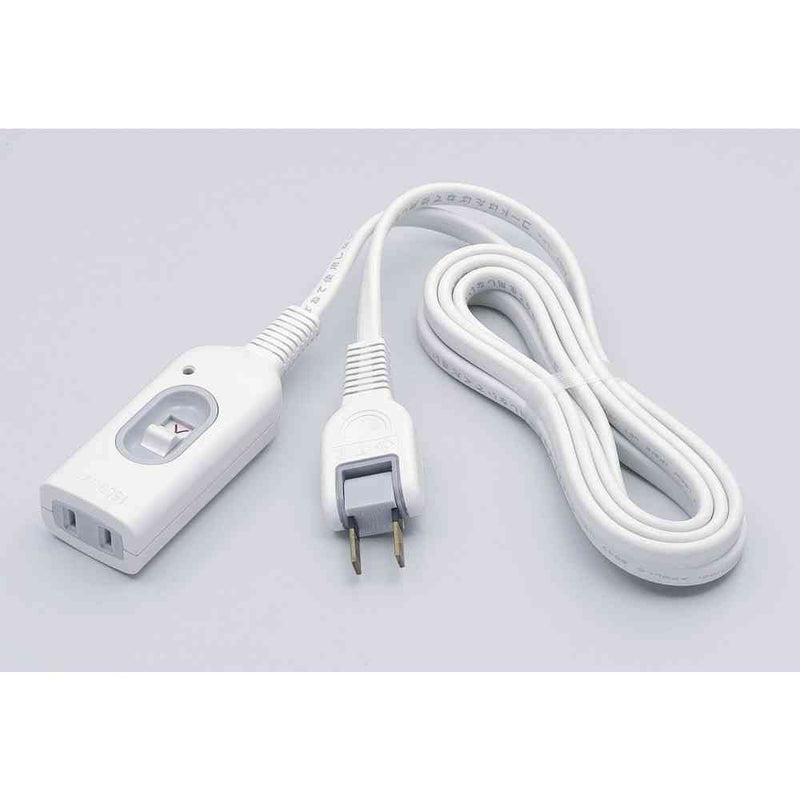 エルパ ELPA スイッチ付延長コード 1m W-S1010B ホワイト