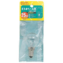エルパ ELPA S型ミニ球 白熱電球 海外製照明用 E14 25W G-201H（C）