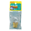エルパ ELPA ミニボール球 白熱電球 海外製照明用 B22D 40W G-8014H（C）