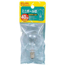エルパ ELPA ミニボール球 白熱電球 E12 40W G-803H（C）