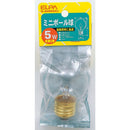 エルパ ELPA ミニボール球 白熱電球 E26 5W G-806H（C）