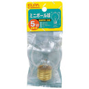 エルパ ELPA ミニボール球 白熱電球 E26 5W G-806H（C）