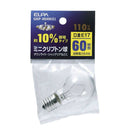 エルパ ELPA ミニクリプトン球 白熱電球 E17 60W形 GKP-H54H（C）