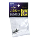 エルパ ELPA ミニクリプトン球 白熱電球 E17 60W形 GKP-H54H（W）