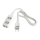 エルパ ELPA EDLPコード付タップ 1m LPT-301N ホワイト