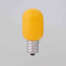 朝日電器  ELPA LED ナツメ形 黄 E12 LDT1Y-G-E12-G103