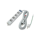 朝日電器 エルパ ELPA 事務所向けタップ 4個口 3m マグネット 抜け止め アース対応 OAT-JP43SH