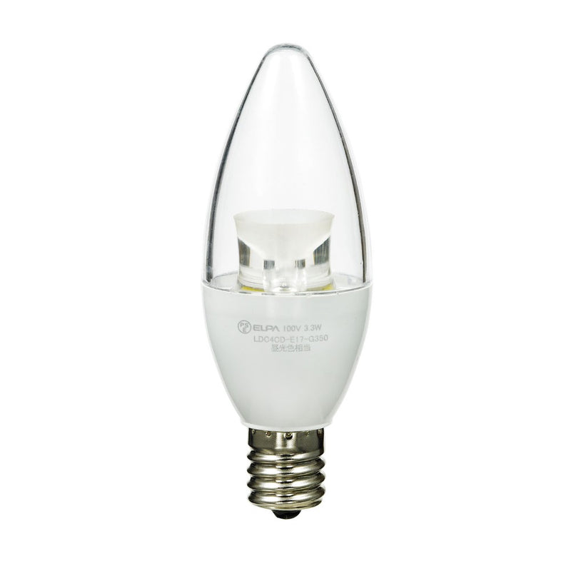 エルパ ELPA LED電球 シャンデリア球形 長寿命 E17 LDC4CD-E17-G350
