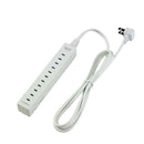 朝日電器  ELPA スリムタップ 5個口 1.5m WL-5015B (W)