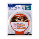 朝日電器 エルパ ELPA LEDテープライトUSB 3.0m 電球色 ELT-USB300L