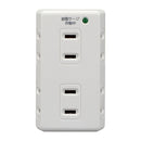 朝日電器 エルパ ELPA 耐雷6個口タップ コンセント A-S600(W)