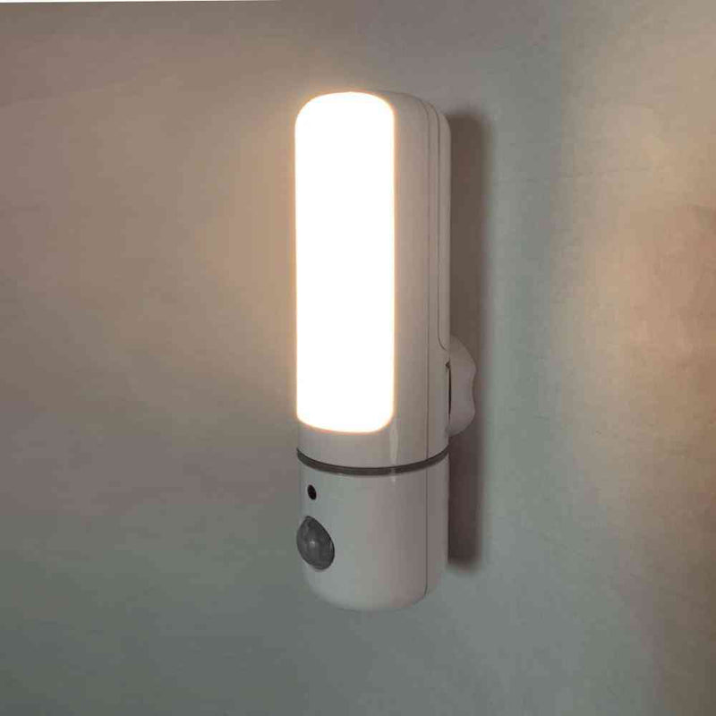 ELPA LEDナイトライト 乾電池式 明暗＆人感センサー PM-L259W 1個