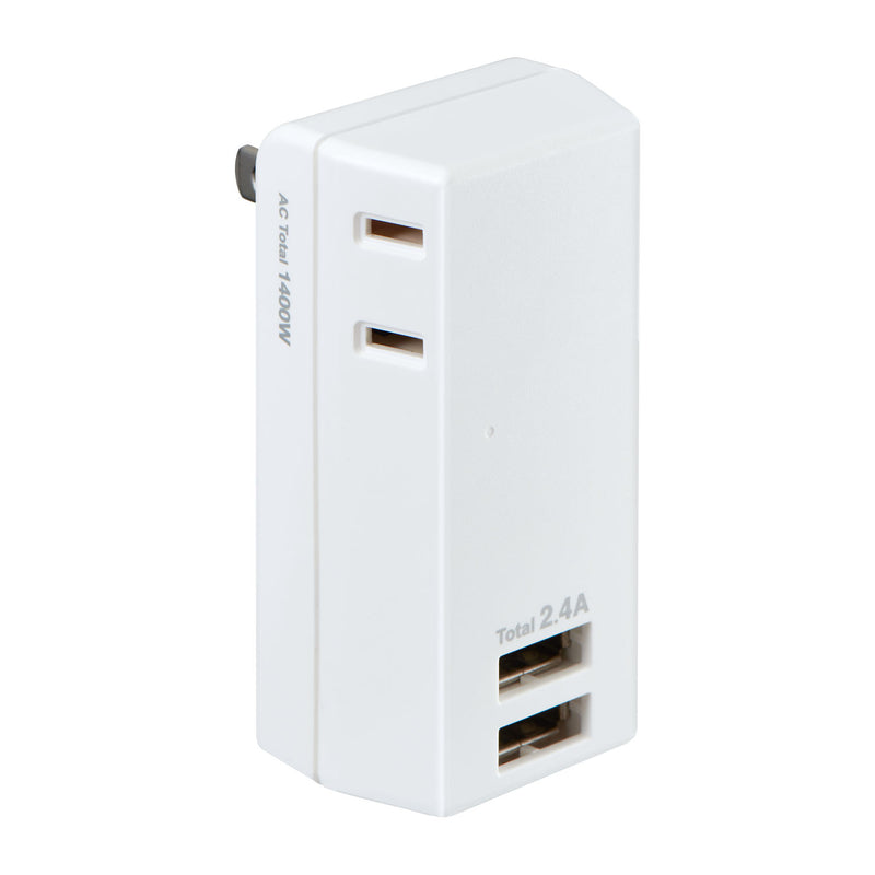 Asahi Electric Elpa ELPA USB Tap 2 Ports 2.4A UA-222L