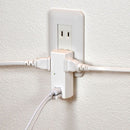 エルパ ELPA 耐雷USBタップ 2個口2ポート2.4A 雷ガード 収納プラグ 過電流保護 UA-222SB