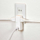 エルパ ELPA 耐雷USBタップ 2個口2ポート3.4A 雷ガード 収納プラグ 過電流保護 UA-223SB