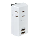 Asahi Electric Elpa ELPA Lightning-resistant USB 2 port tap 3 ports 2.4A UA-322SB