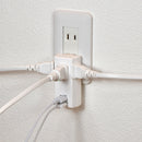 Asahi Electric Elpa ELPA Lightning-resistant USB 2 port tap 3 ports 2.4A UA-322SB