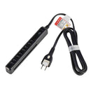 エルパ ELPA 耐雷電源タップ  4個口 2m スリム回転タップ ブラック WBS-SL402SB