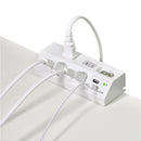 朝日電器 エルパ ELPA 集中スイッチ付デスクUSBタップ 2m 4個口 WLS-DS4232SUA(W)