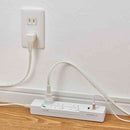 エルパ ELPA 電源タップ ランプレス 個別スイッチ AC 3個口 USB-A×2 2m ホワイト WLS-E3232UA