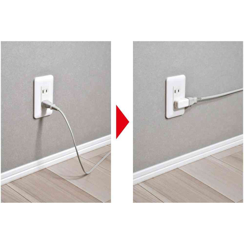 エルパ ELPA スペースアダプター 横型 ホワイト A-371B