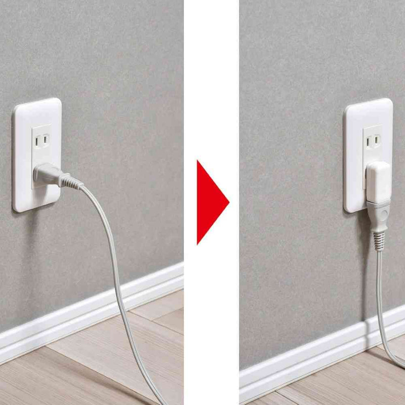 エルパ ELPA スペースアダプタ 縦型 A-372B（W）